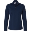 Custom Womens Lightweight Quarter-Zip Pullover Collegiate Navy