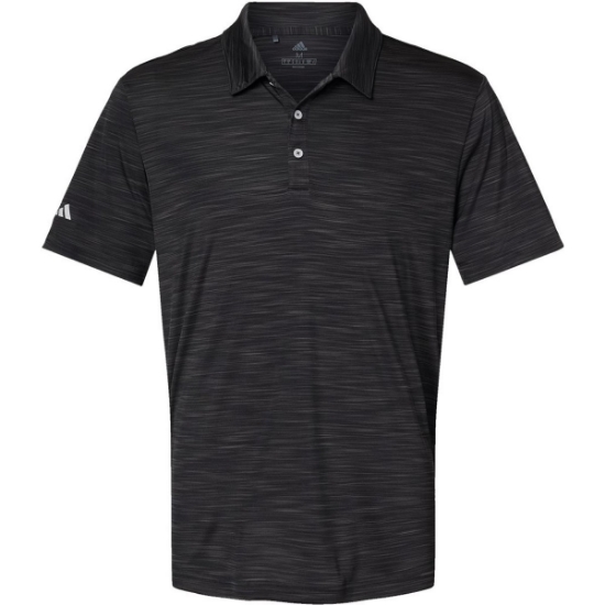 Custom Mens Mélange Polo Black Melange