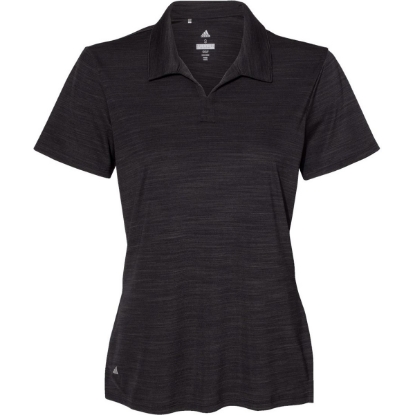 Custom Womens Mélange Polo Black Melange