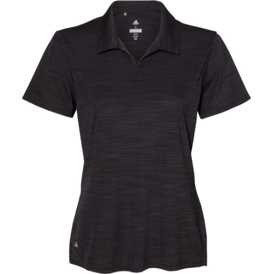Custom Womens Mélange Polo Black Melange