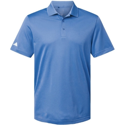 Custom Mens Performance Piqué Polo Blue Fusion