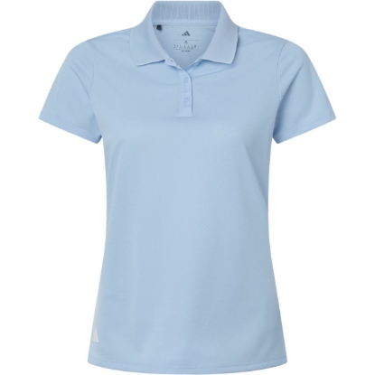 Custom Womens Performance Piqué Polo Glow Blue