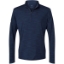 Custom Mens Lightweight Mélange Quarter-Zip Pullover Collegiate Navy Melange