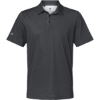 Custom Mens Ultimate365 Diamond Dot Print Polo Black/ White/ Grey Three