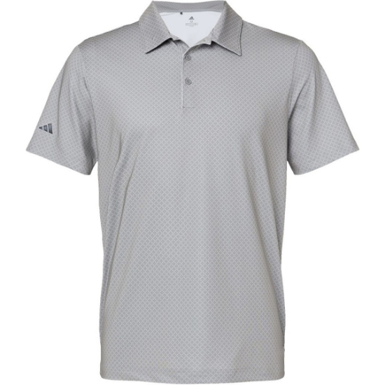 Custom Mens Ultimate365 Diamond Dot Print Polo Grey Three/ Team Royal/ Navy