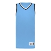 Custom Youth Retro Basketball Jersey Columbia Blue/ Black/ White