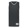 Custom Youth Retro Basketball Jersey Graphite/ Black/ White