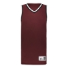 Custom Youth Retro Basketball Jersey Maroon/ Black/ White