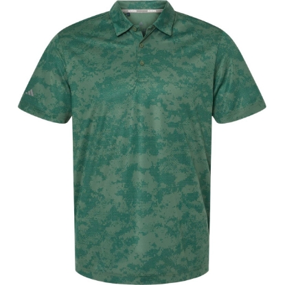 Custom Mens All Over Camo Print Polo Green Oxide