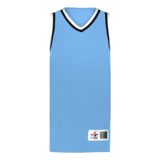 Custom Womens Retro Basketball Jersey Columbia Blue/ Black/ White