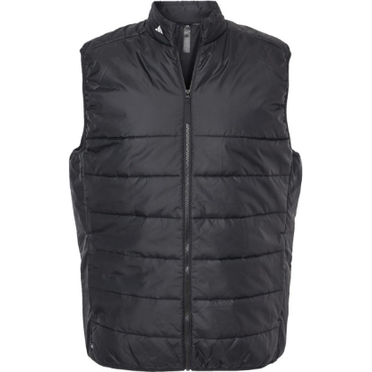 Custom Mens Puffer Full-Zip Vest Black