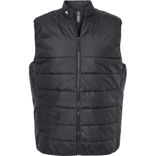 Custom Mens Puffer Full-Zip Vest Black
