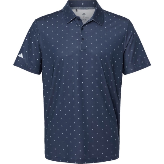 Custom Mens Ultimate365 Pine Tree Polo Collegiate Navy/ White
