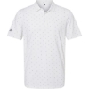 Custom Mens Ultimate365 Pine Tree Polo White/ Grey Three