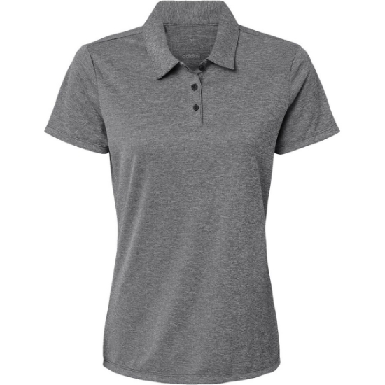 Custom Womens Heathered Polo Black Melange