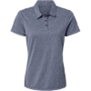 Custom Womens Heathered Polo Collegiate Navy Melange