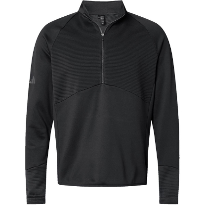 Custom Mens Performance Quarter-Zip Pullover Black