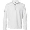 Custom Mens Spacer Quarter-Zip Pullover Core White