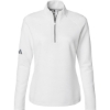 Custom Womens Spacer Quarter-Zip Pullover Core White