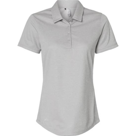 Custom Womens Space Dyed Polo Grey One Heather