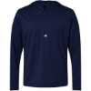Custom Mens Lightweight Quarter-Zip Hooded Pullover Collegiate Navy
