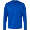Custom Mens Lightweight Quarter-Zip Hooded Pullover Collegiate Royal
