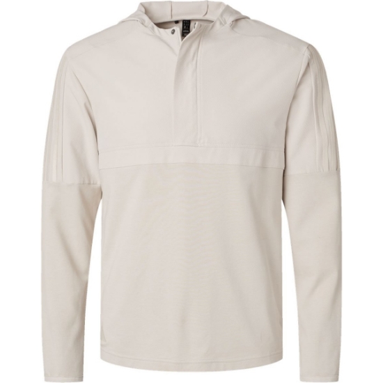 Custom Mens Half-Zip Hooded Anorak Alumina