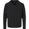 Custom Mens Half-Zip Hooded Anorak Black