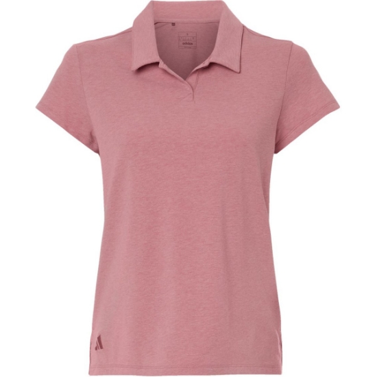 Custom Womens Blended Polo Pink Strata Melange