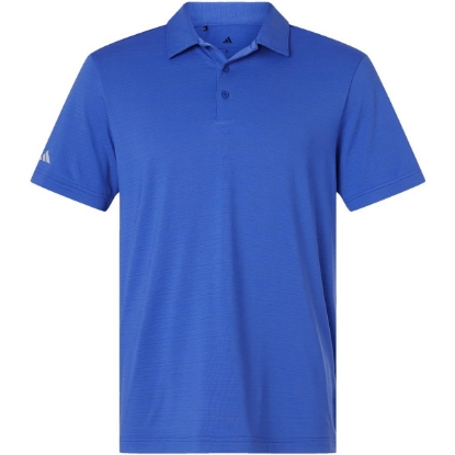 Custom Mens Textured Stripe Polo Bright Royal