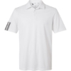 Custom Mens Performance 3-Stripes Climacool Polo White