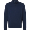 Custom Mens Elevated Fleece Quarter-Zip Pullover Collegiate Navy