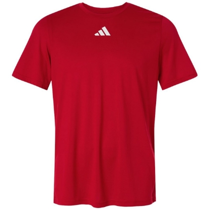 Custom Mens Pregame T-Shirt Team Power Red/ White