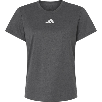 Custom Womens Pregame T-Shirt Dark Grey Heather/ White