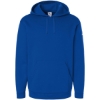 Custom Mens Fleece Hooded Sweatshirt Team Royal Blue/ White
