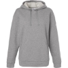 Custom Womens Fleece Hooded Sweatshirt Medium Grey Heather/ White