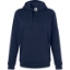 Custom Womens Fleece Hooded Sweatshirt Team Navy Blue/ White