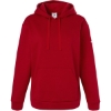 Custom Womens Fleece Hooded Sweatshirt Team Power Red/ White
