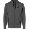 Custom Mens Game & Go Fleece Full-Zip Hooded Sweatshirt Team Grey Four