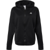 Custom Womens Game & Go Fleece Full-Zip Hooded Sweatshirt Black/ White