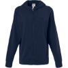 Custom Womens Game & Go Fleece Full-Zip Hooded Sweatshirt Team Navy Blue/ Black