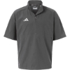 Custom Mens Short Sleeve Quarter-Zip Pullover Team Grey Four/ White