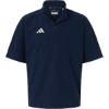 Custom Mens Short Sleeve Quarter-Zip Pullover Team Navy Blue/ White