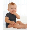 Custom Infant Baby Essential Bodysuit Charcoal