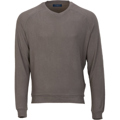 Custom Mens Cuddle Cross-Neck Sweater Meditation Grey