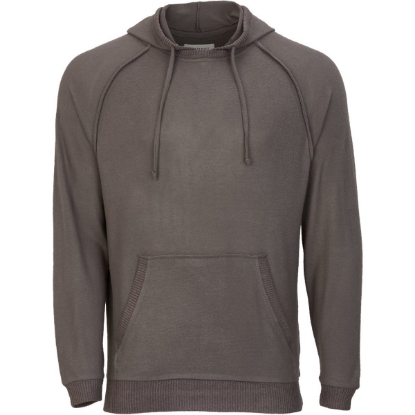Custom Mens Cuddle Hooded Sweatshirt Meditation Grey