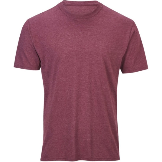 Custom Unisex Tri-Blend T-Shirt Maroon Heather