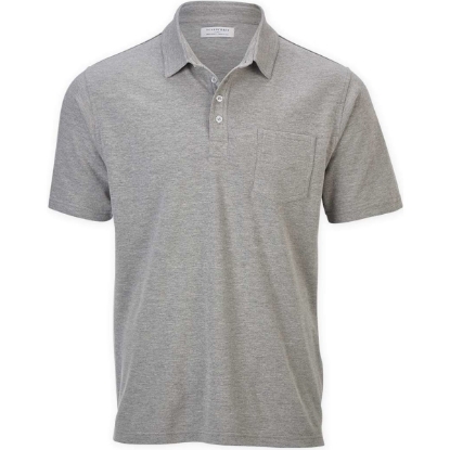 Custom Mens Pique Polo Oxford Heather