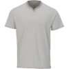Custom Mens Striped V-Notch T-Shirt Oxford Heather/ White