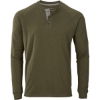 Custom Unisex Henley Long Sleeve T-Shirt Olive